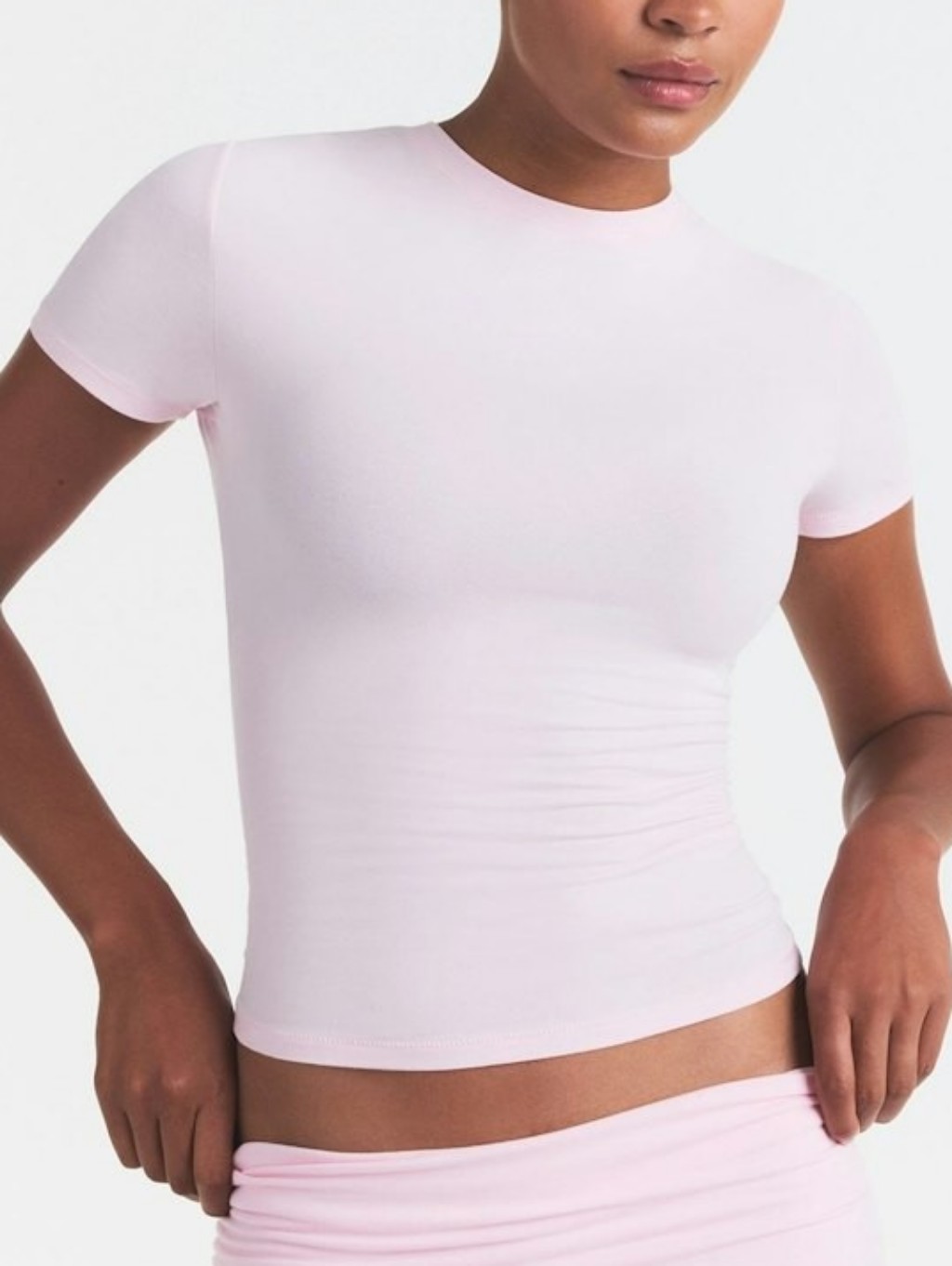 Skims Cotton Jersey Short Sleeve T-Shirt